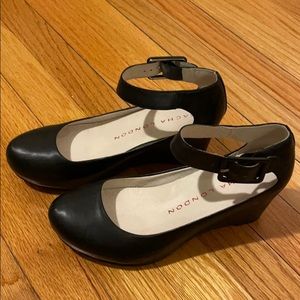 Sacha London Leather Mary Jane heels